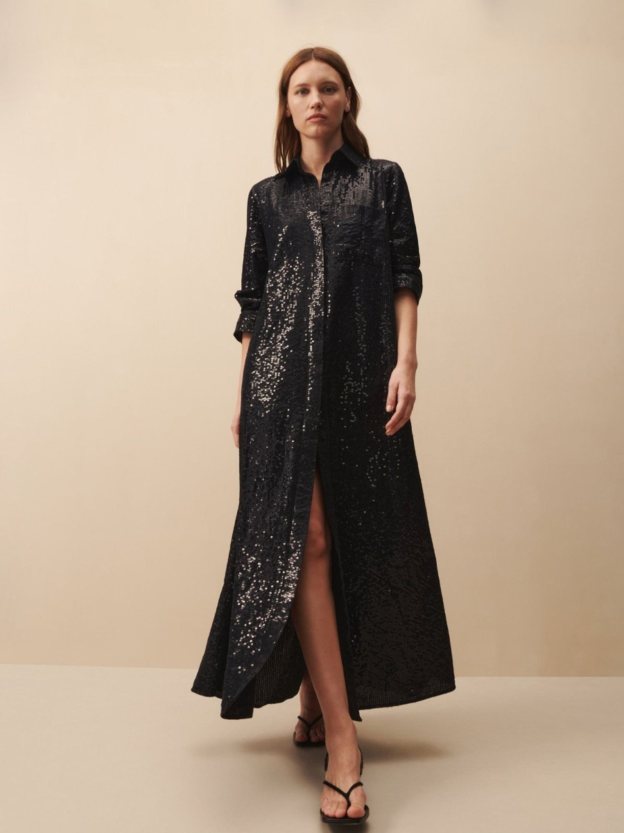 TWP Clothing Shop All | Jenny'S Gown In Sequins Midnight