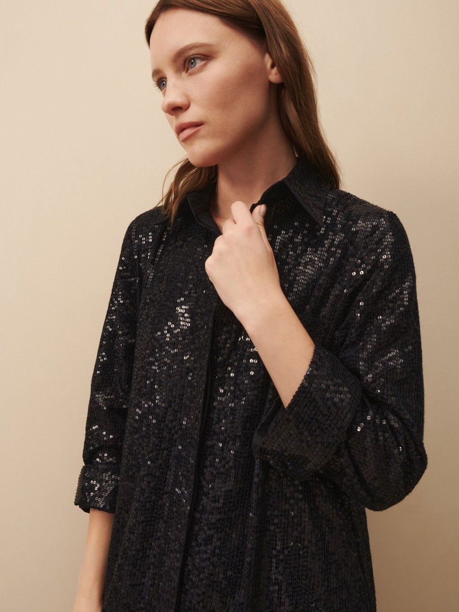 TWP Clothing Shop All | Jenny'S Gown In Sequins Midnight