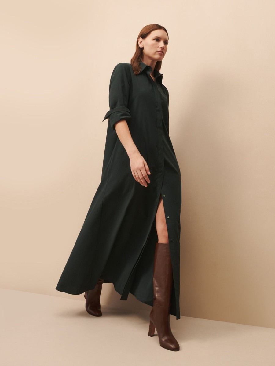 TWP Clothing Shop All | Jenny'S Gown In Stretch Cotton Poplin Rosin