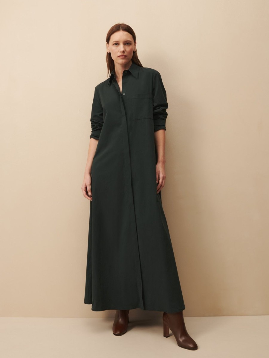 TWP Clothing Shop All | Jenny'S Gown In Stretch Cotton Poplin Rosin