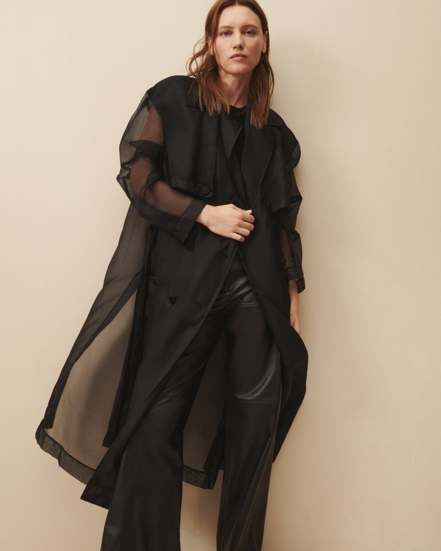 TWP Clothing Shop All | Foreign Affair Jacket In Silk Organza Black