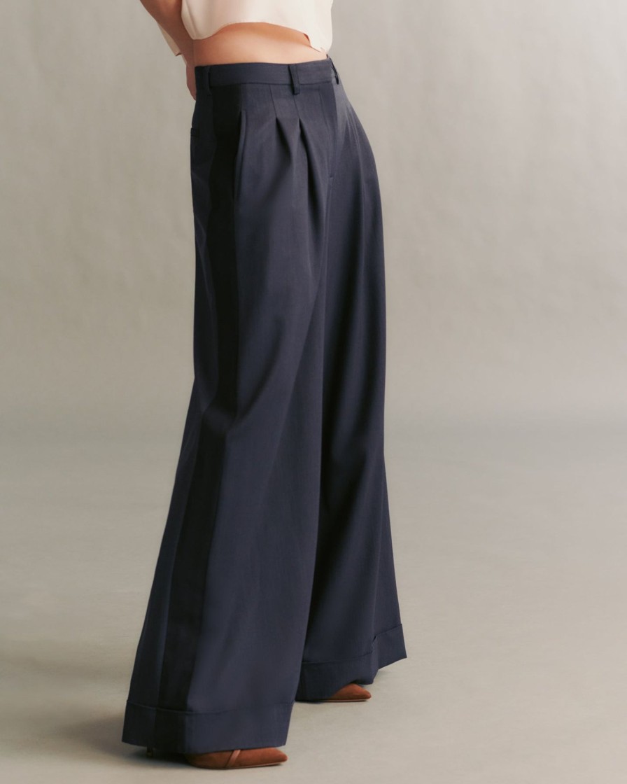 TWP Clothing Shop All | Averyl Pant With Tux In Wool Twill Indigo