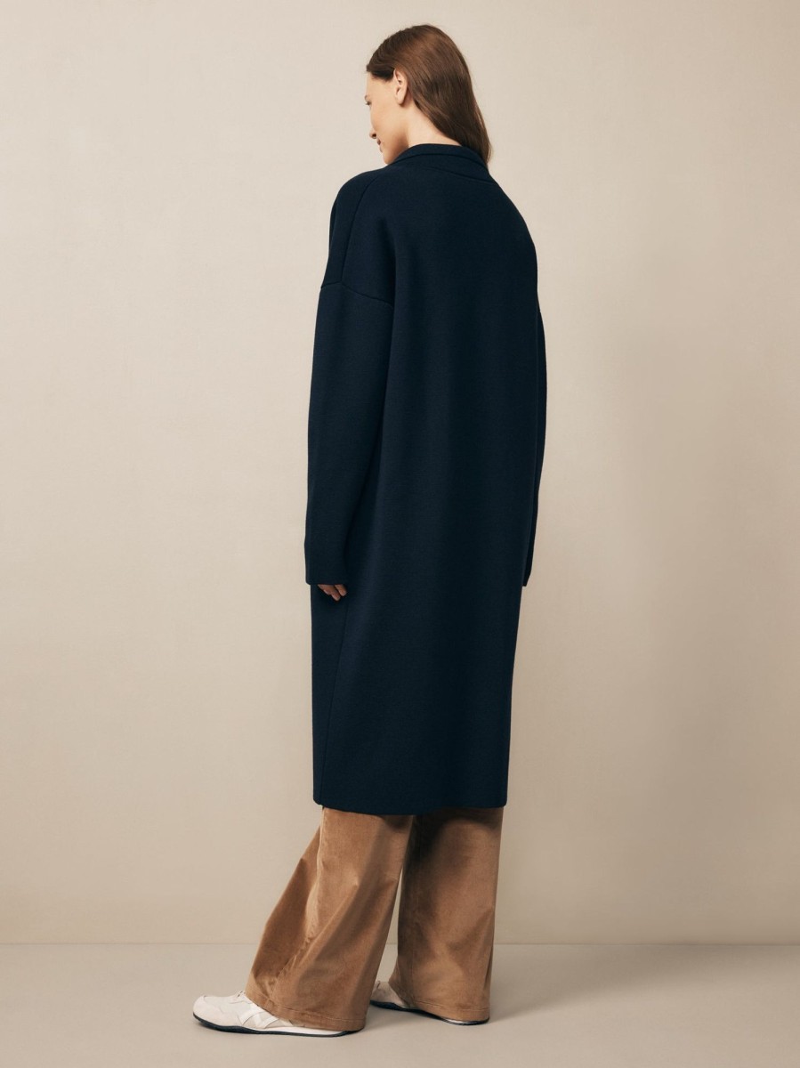 TWP Clothing Shop All | Knit Overcoat In Wool Midnight