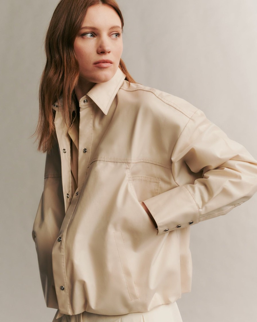 TWP Clothing Blazers & Jackets | A Rainy Day Jacket Clear / Khaki