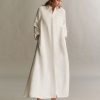 TWP Clothing Shop All | Jennys Gown In Coated Viscose Linen White