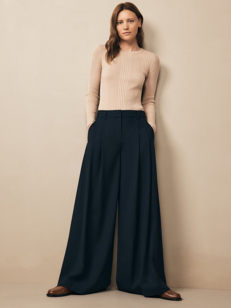 TWP Clothing Shop All | Didi Pant In Wool Twill Midnight