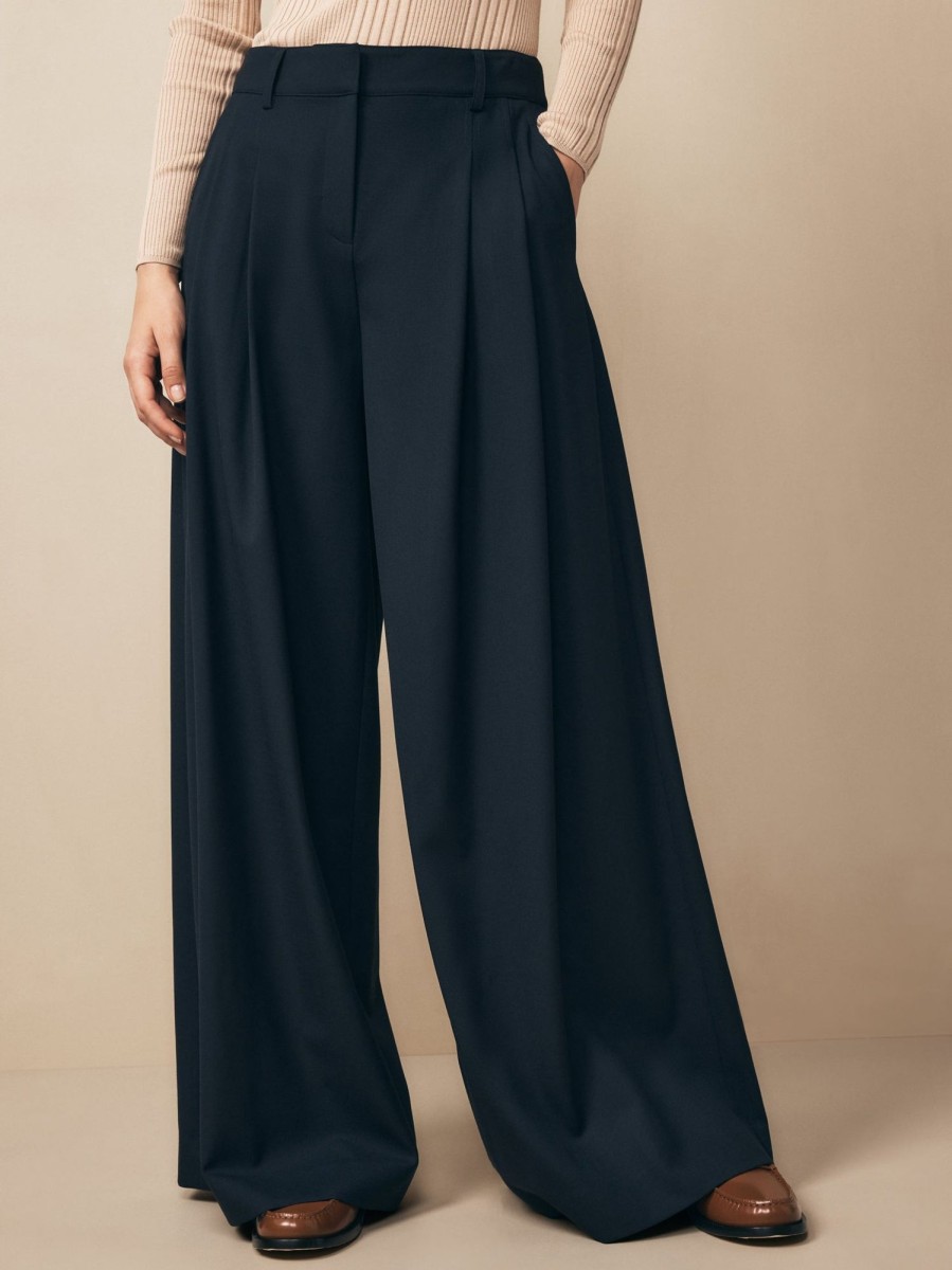 TWP Clothing Shop All | Didi Pant In Wool Twill Midnight