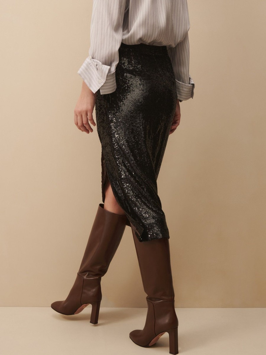 TWP Clothing Shop All | Lover Skirt In Sequins Espresso