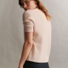 TWP Clothing Tops | Audrey Crew In Cashmere Pale Blush