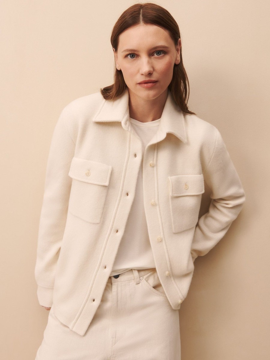 TWP Clothing Blazers & Jackets | Theo Jacket In Cashmere Ivory