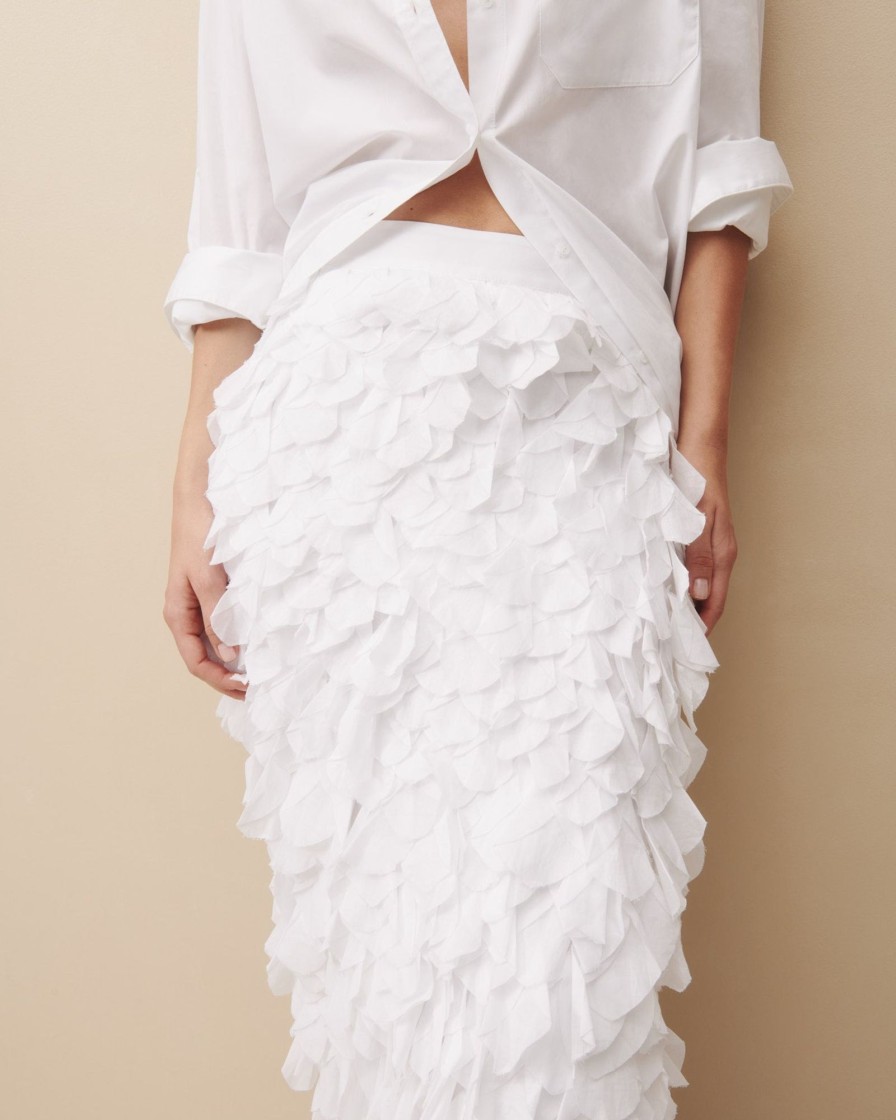 TWP Clothing Shop All | Everlasting Love Skirt In Cotton Voile White