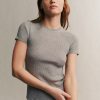 TWP Clothing Shop All | Tease Top In Merino Wool Light Heather Grey