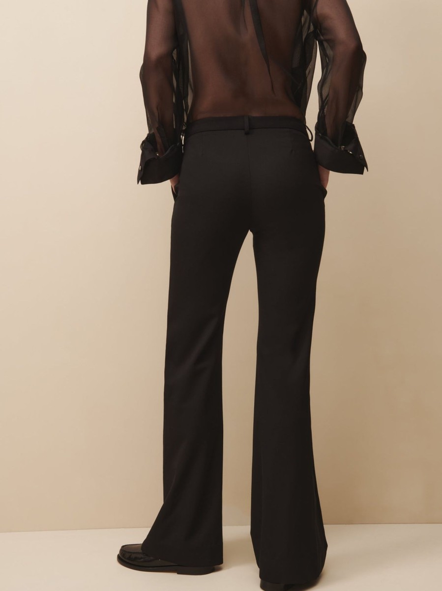 TWP Clothing Shop All | Friday Night Tux Pant In Wool Twill Black