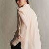 TWP Clothing Tops | Big Joe Shirt In Washed Silk Habotai Pale Blush