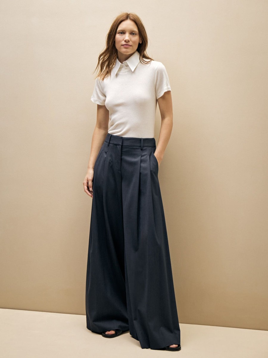 TWP Clothing Shop All | Didi Pant In Wool Twill Indigo