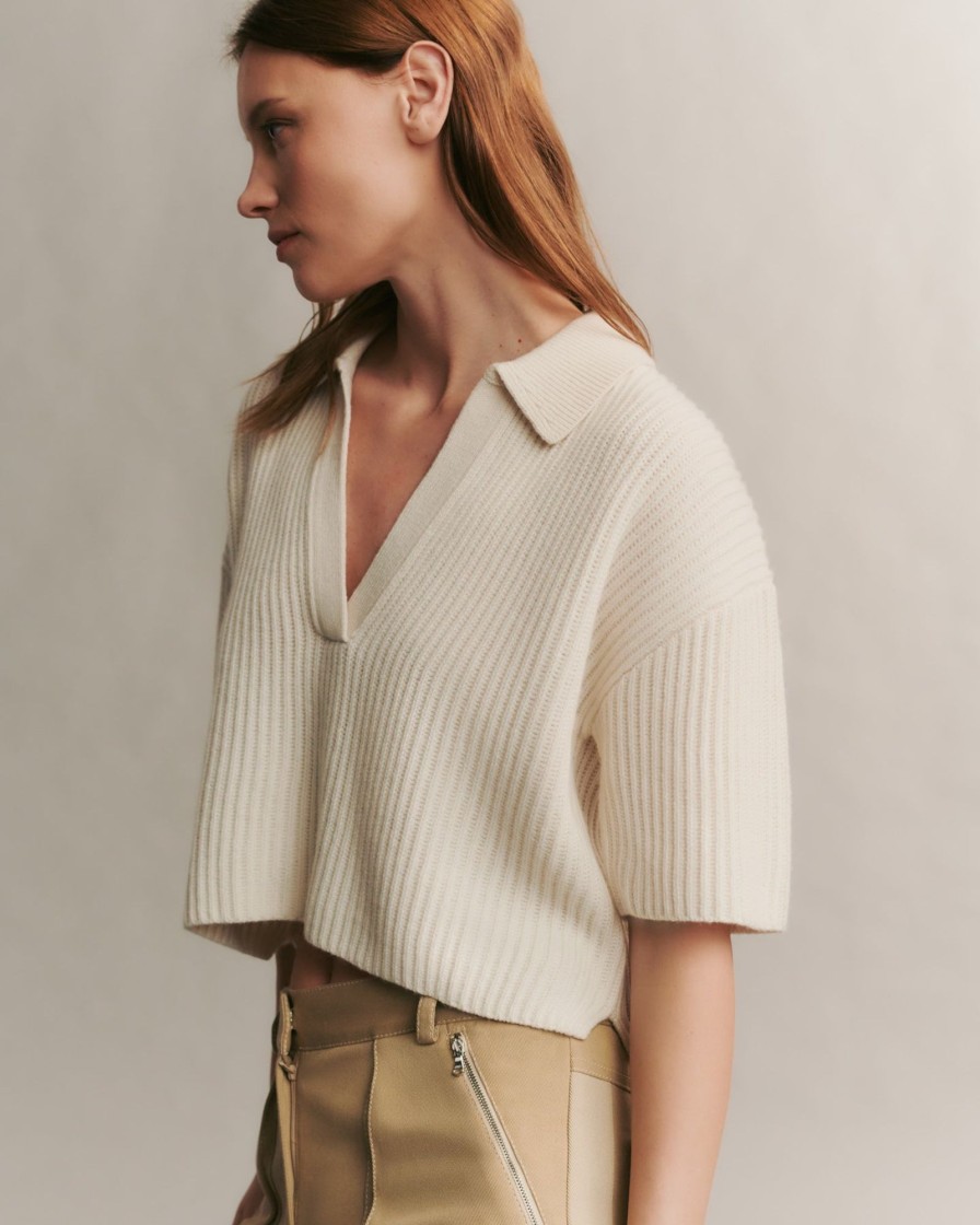 TWP Clothing Sweaters | Tallulah Sweater In Cashmere Ivory