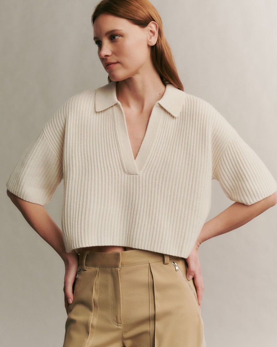 TWP Clothing Sweaters | Tallulah Sweater In Cashmere Ivory