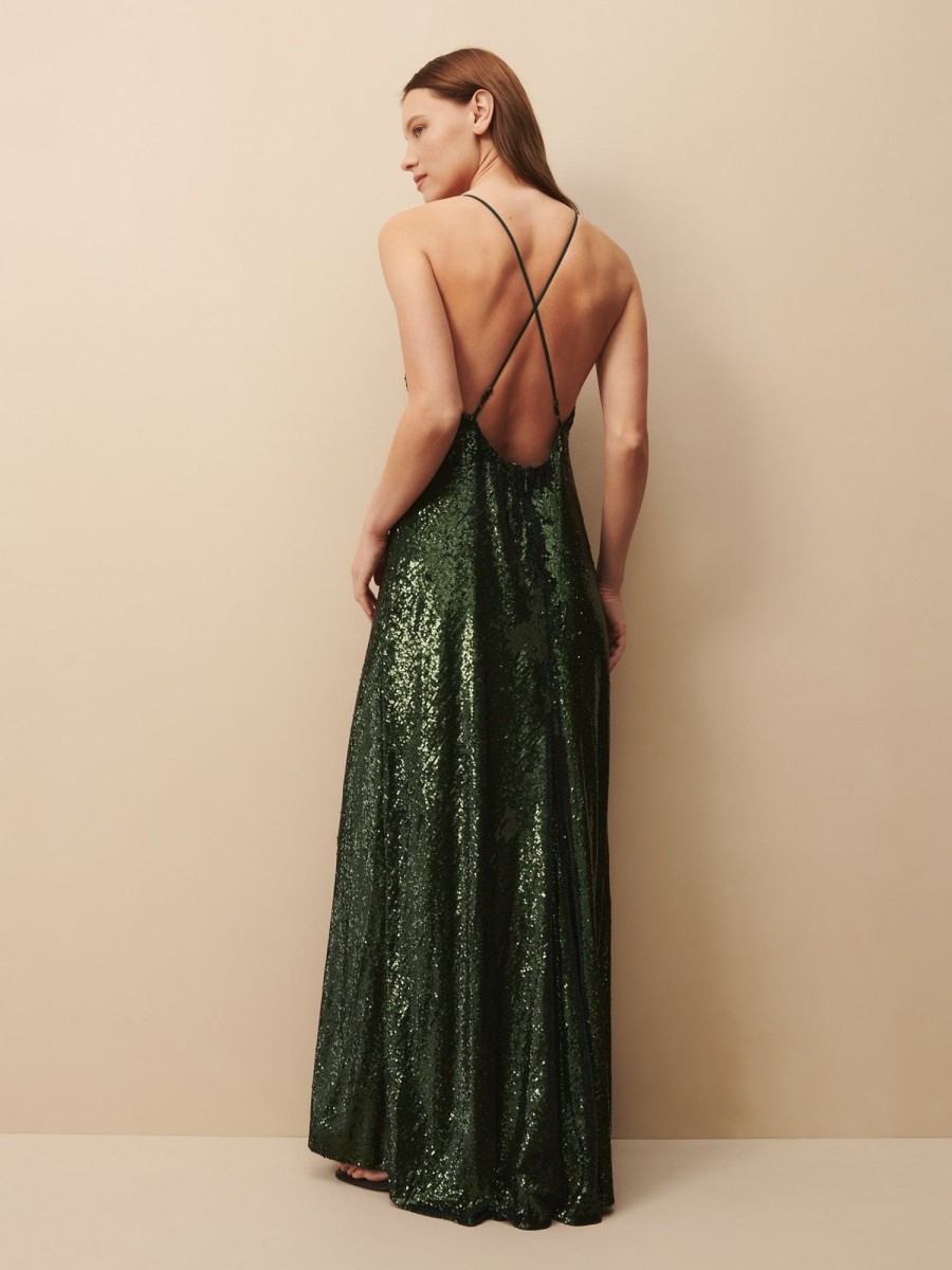 TWP Clothing Shop All | Josephine Dress In Sequin Emerald