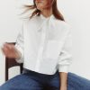 TWP Clothing Tops | Darling Shirt In Superfine Cotton White