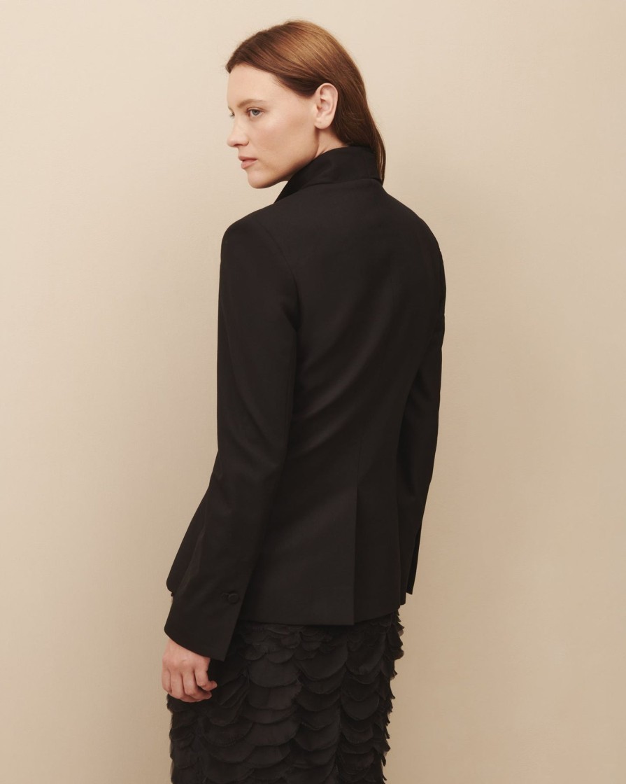 TWP Clothing Shop All | Bianca Jacket In Wool Twill Black