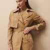 TWP Clothing Shop All | Last Night Coat In Cotton Poplin Camel