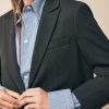 TWP Clothing Shop All | Boyfriend Blazer In Wool Twill Military