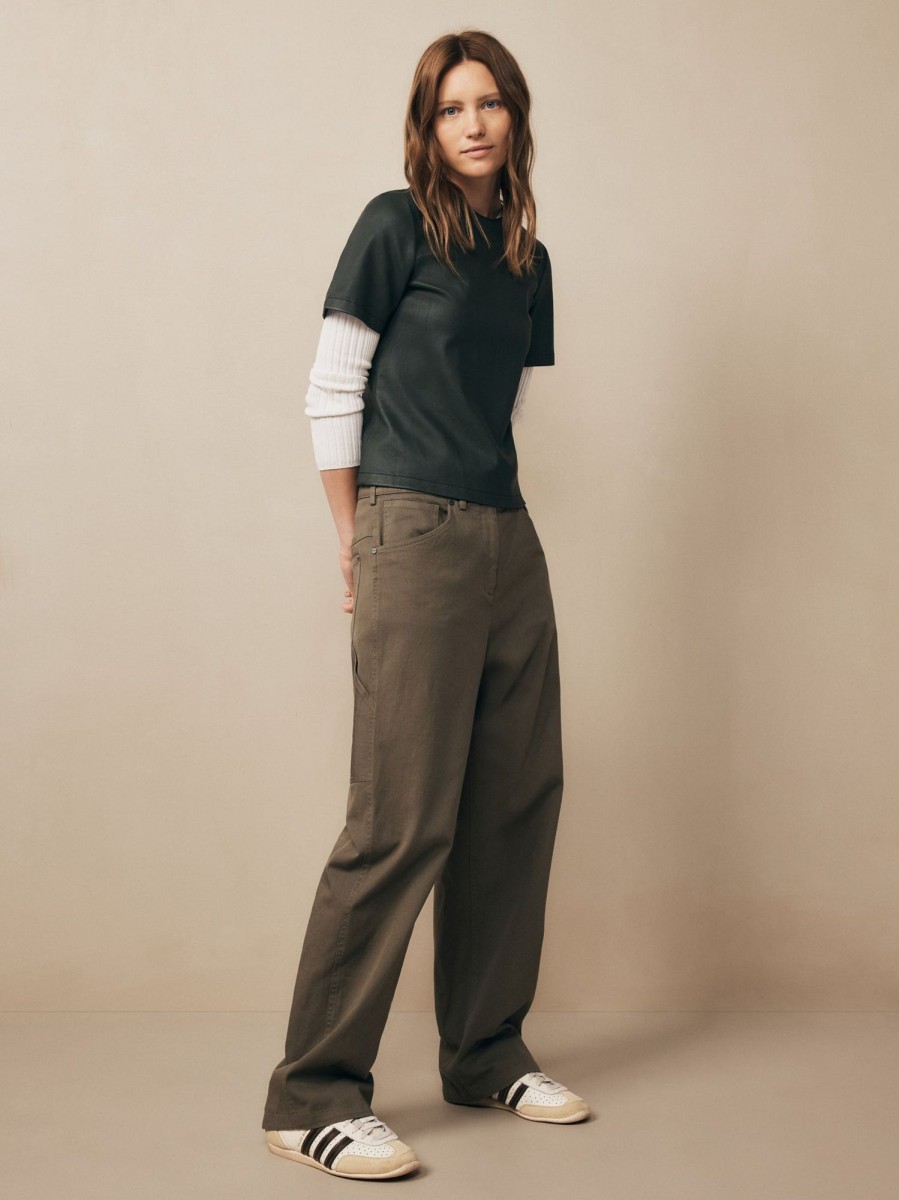 TWP Clothing Shop All | Mila Pant In Cotton Twill Dark Olive