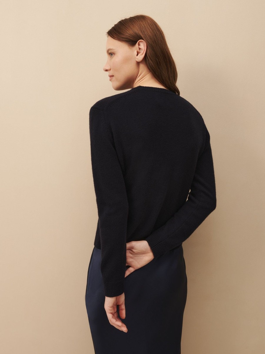 TWP Clothing Shop All | Girl Crew Aka Jill Sweater In Cashmere Midnight