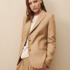 TWP Clothing Blazers & Jackets | Boyfriend Blazer In Wool Flannel Camel