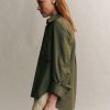 TWP Clothing Tops | Boyfriend Shirt In Superfine Cotton Jungle Green