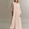 TWP Clothing Shop All | Jennys Gown In Coated Viscose Linen Pale Blush