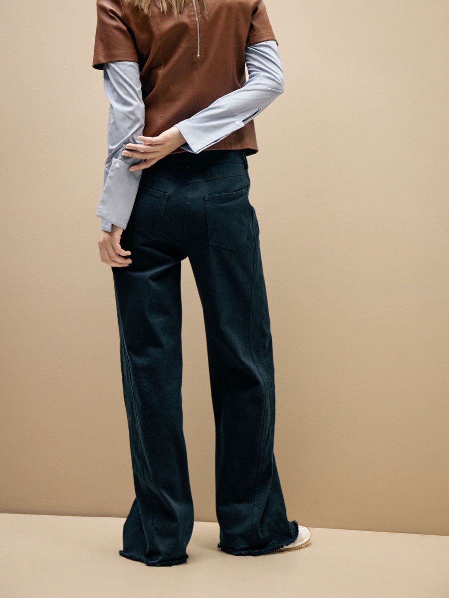 TWP Clothing Shop All | Puddle Twp Pant In Cotton Twill Dark Night