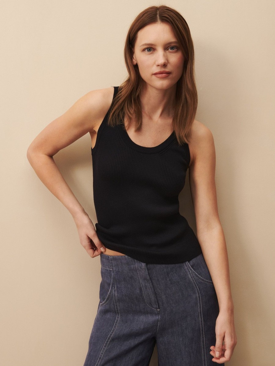 TWP Clothing Shop All | Knit Tank In Wool Midnight