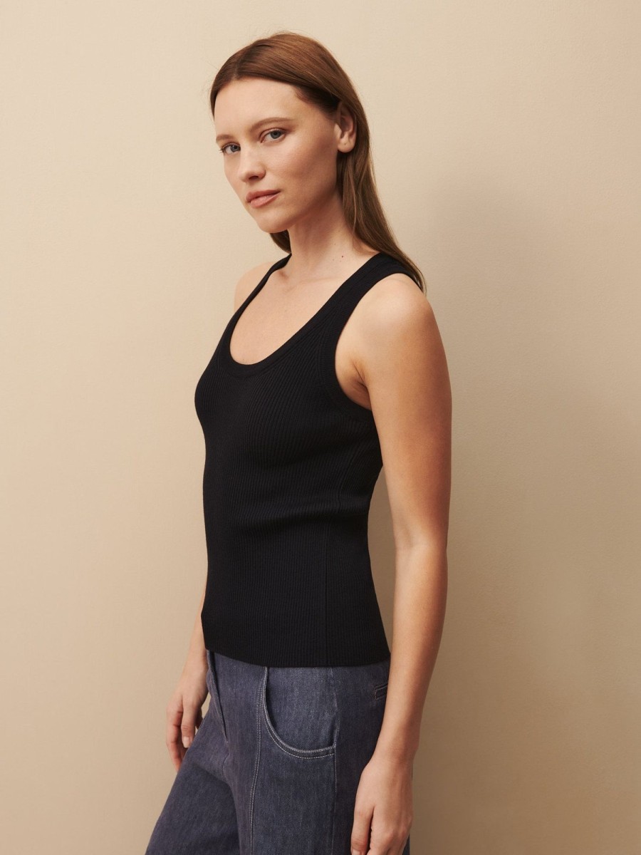 TWP Clothing Shop All | Knit Tank In Wool Midnight