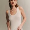 TWP Clothing Tops | Knit Tank In Wool Ivory