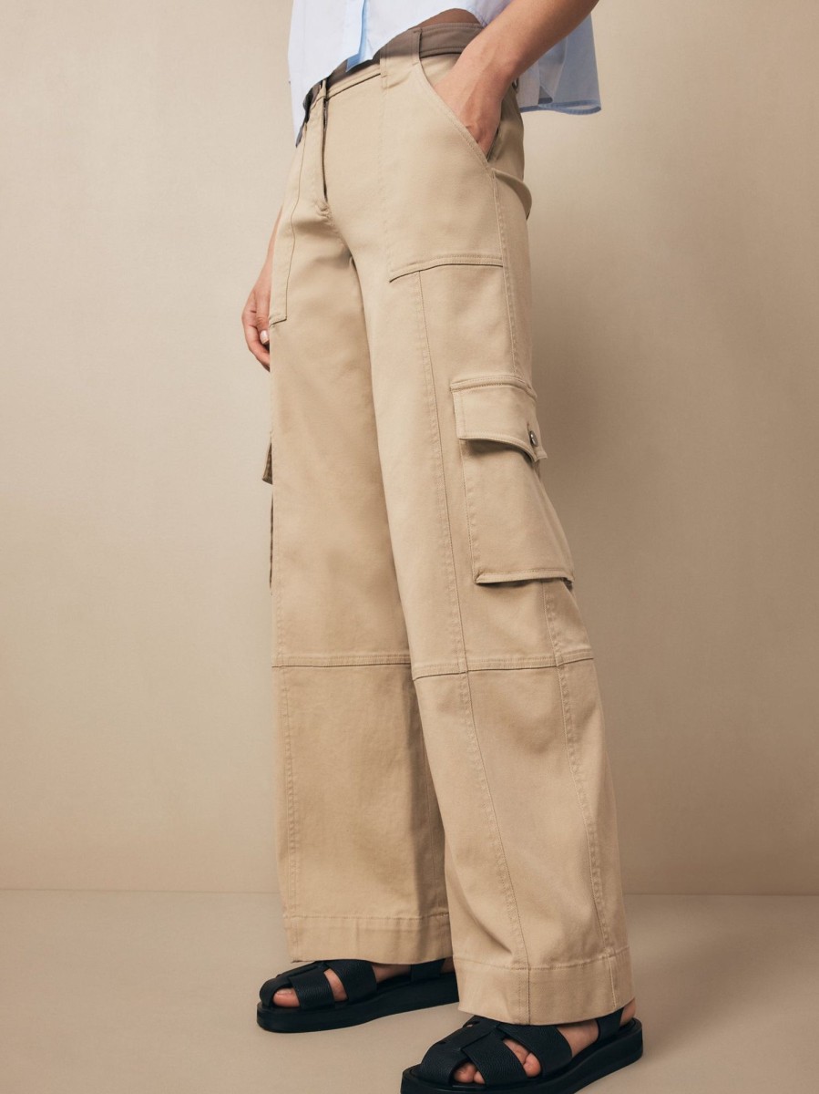 TWP Clothing Shop All | Coop Pant With Cargo Pockets In Cotton Twill Khaki