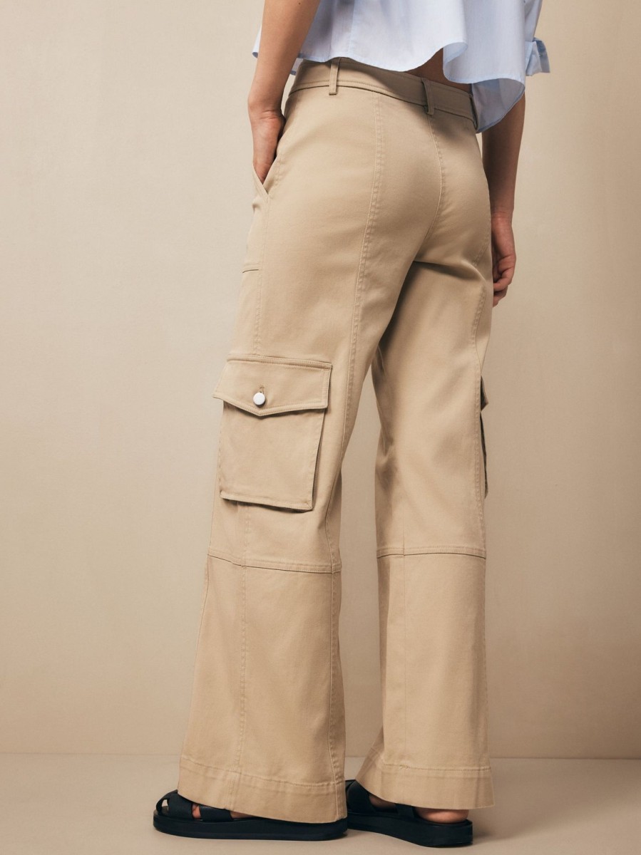 TWP Clothing Shop All | Coop Pant With Cargo Pockets In Cotton Twill Khaki