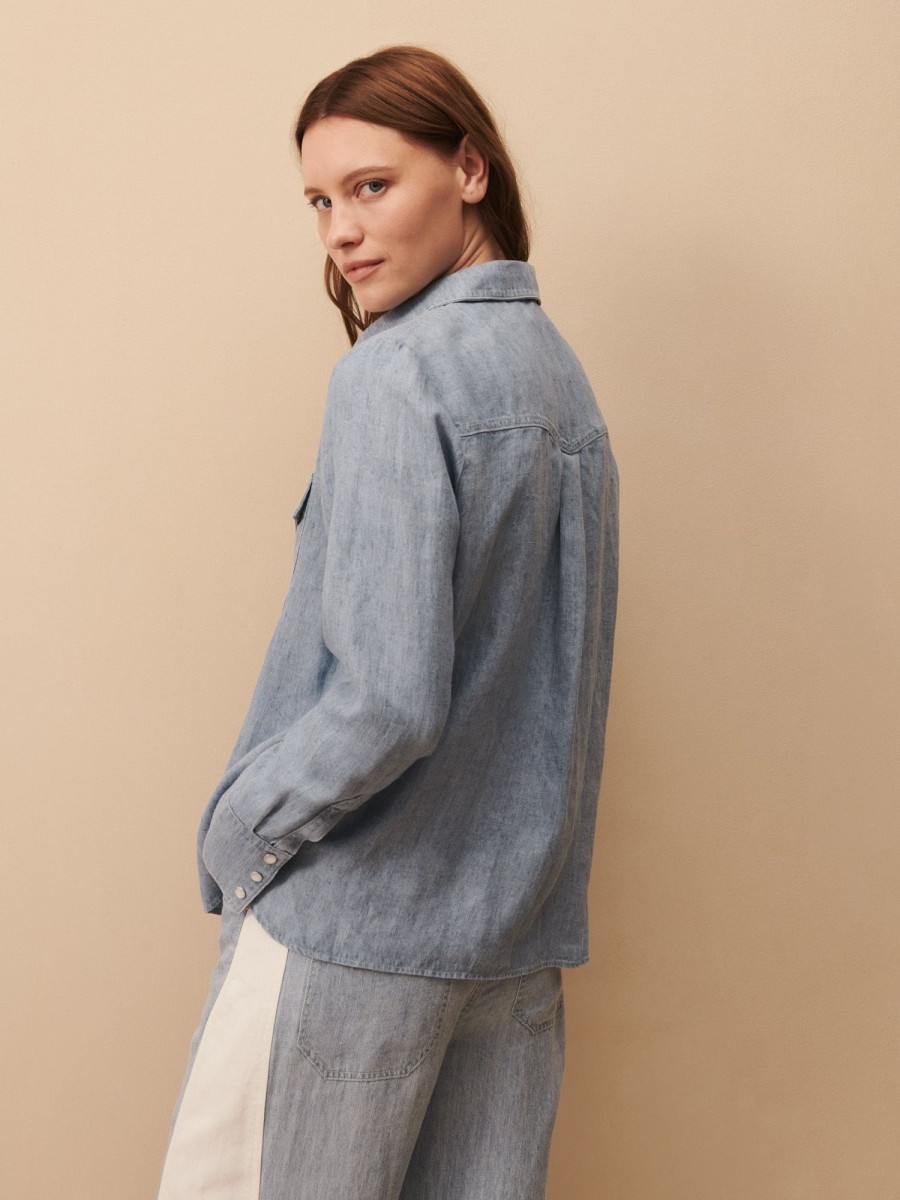 TWP Clothing Shop All | Rancher'S Daughter In Hemp Denim Light Indigo