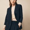 TWP Clothing Blazers & Jackets | Boyfriend Blazer In Wool Twill Midnight