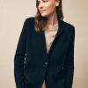 TWP Clothing Blazers & Jackets | Knit Boyfriend Blazer In Wool Midnight