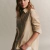 TWP Clothing Tops | Boyfriend Shirt In Superfine Cotton Light Khaki